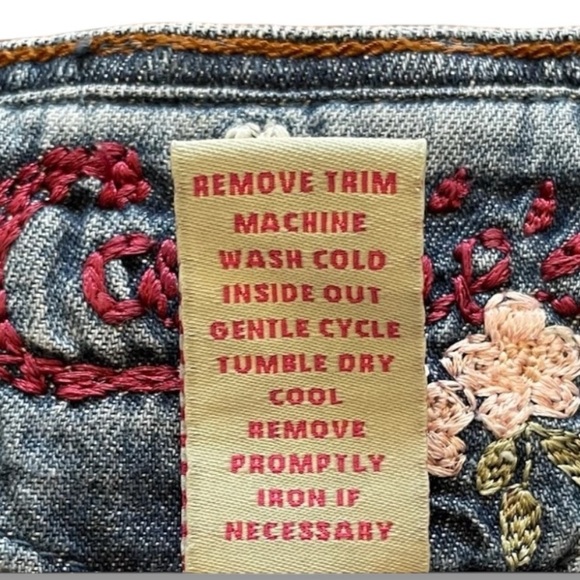 Candie’s Y2K Low Rise Distressed Denim Mini Skirt Juniors 9 Women’s Small - Picture 6 of 6